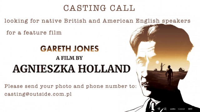 CASTING CALL - English native speakers for a new film by Agnieszka Holland